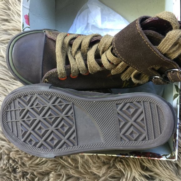 Kenzo brown side-zip high tops - size 29 - Picture 5 of 8